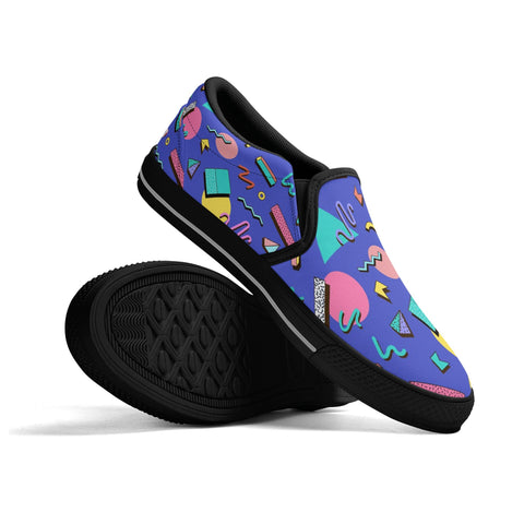 Mens Slip On Shoes - 90s Pattern - Mr.Shit