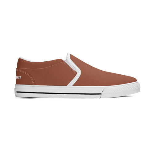 Mens Slip On Shoes - Brown - Mr.Shit