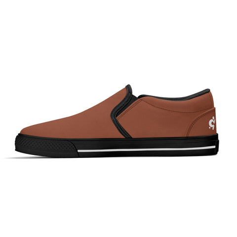 Mens Slip On Shoes - Brown - Mr.Shit