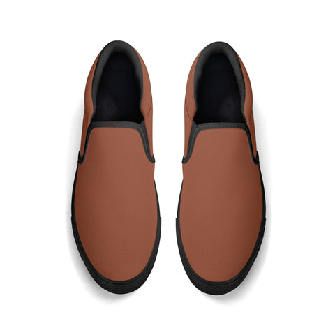 Mens Slip On Shoes - Brown - Mr.Shit