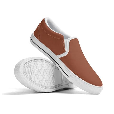 Mens Slip On Shoes - Brown - Mr.Shit