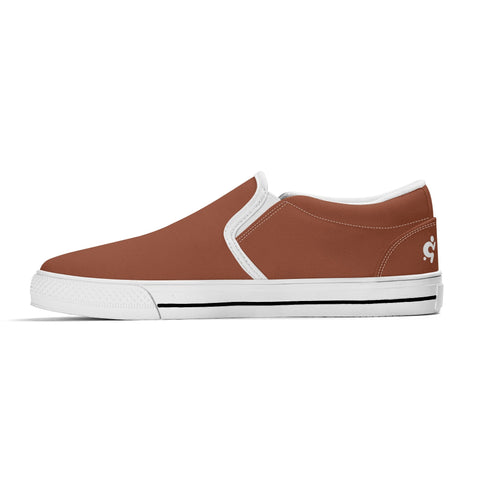 Mens Slip On Shoes - Brown - Mr.Shit