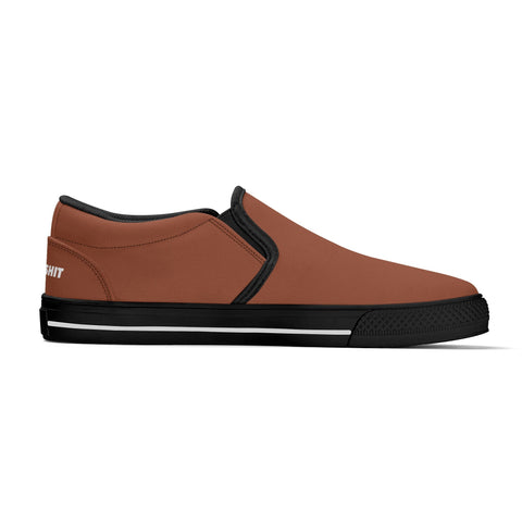 Mens Slip On Shoes - Brown - Mr.Shit