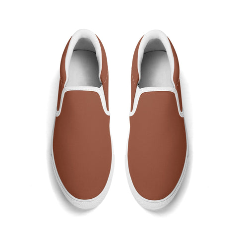 Mens Slip On Shoes - Brown - Mr.Shit