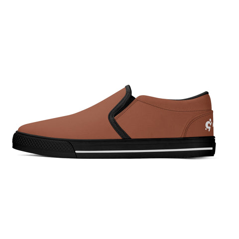 Mens Slip On Shoes - Brown - Mr.Shit