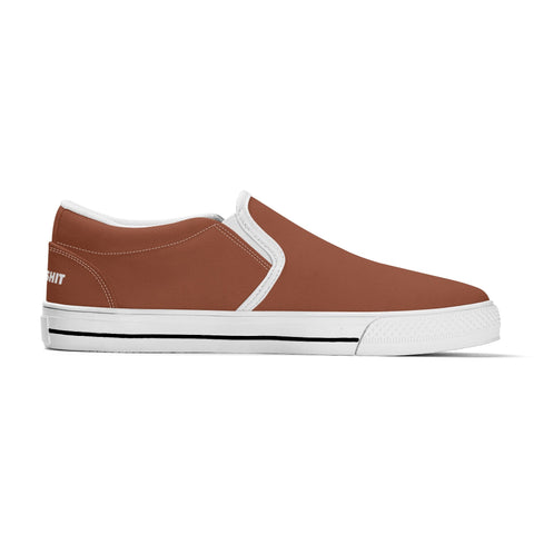 Mens Slip On Shoes - Brown - Mr.Shit