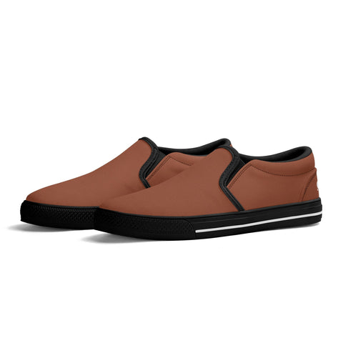 Mens Slip On Shoes - Brown - Mr.Shit