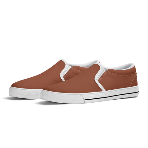 Mens Slip On Shoes - Brown - Mr.Shit