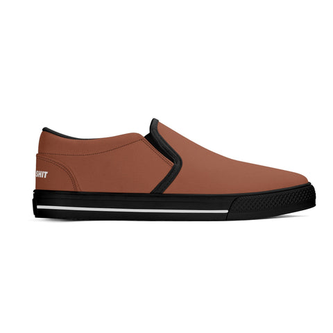 Mens Slip On Shoes - Brown - Mr.Shit