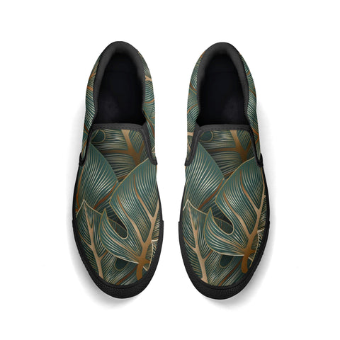 Mens Slip On Shoes - Floral - Mr.Shit