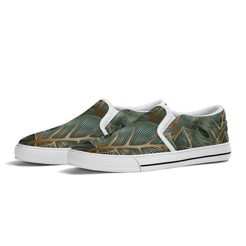 Mens Slip On Shoes - Floral - Mr.Shit