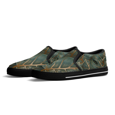 Mens Slip On Shoes - Floral - Mr.Shit