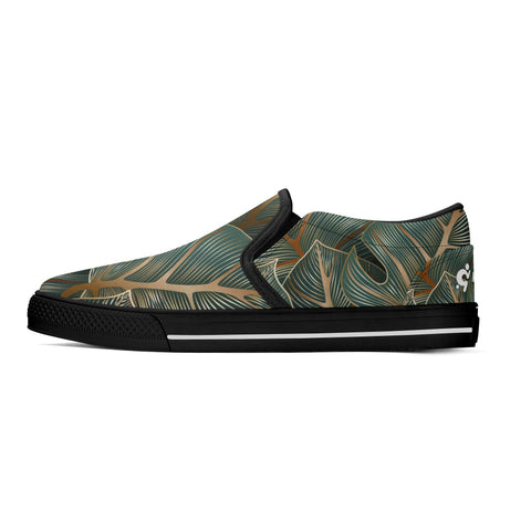 Mens Slip On Shoes - Floral - Mr.Shit