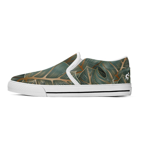 Mens Slip On Shoes - Floral - Mr.Shit