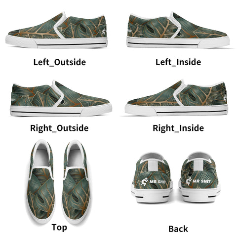 Mens Slip On Shoes - Floral - Mr.Shit