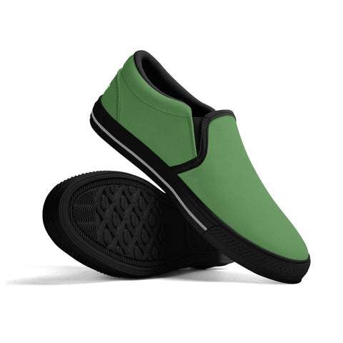 Mens Slip On Shoes - Green - Mr.Shit