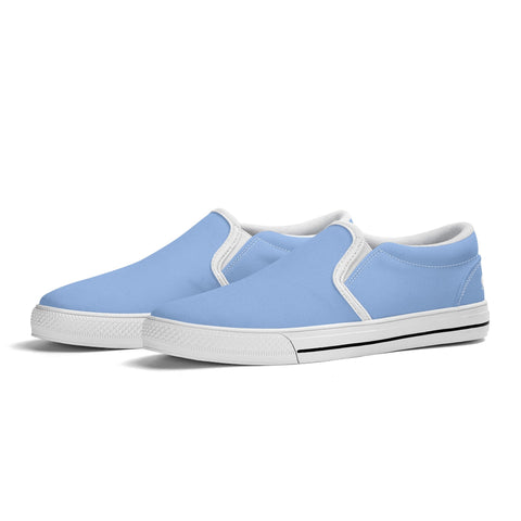 Mens Slip On Shoes - Light Blue - Mr.Shit