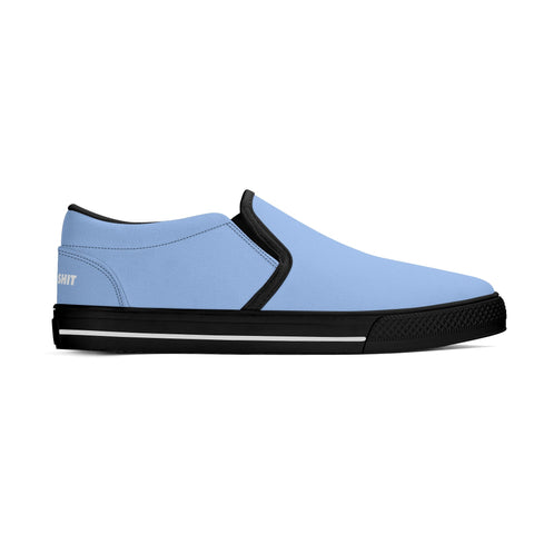 Mens Slip On Shoes - Light Blue - Mr.Shit