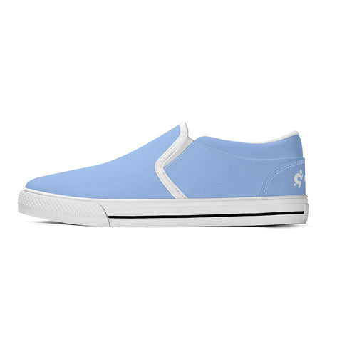 Mens Slip On Shoes - Light Blue - Mr.Shit