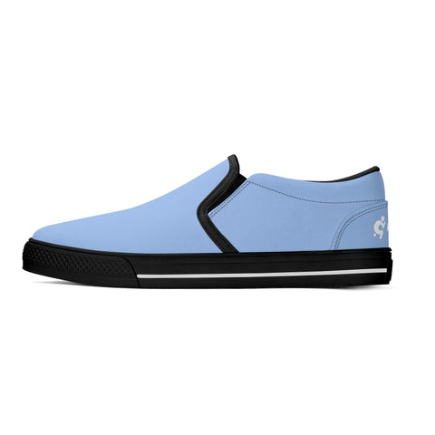 Mens Slip On Shoes - Light Blue - Mr.Shit