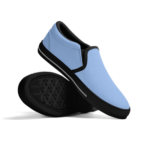 Mens Slip On Shoes - Light Blue - Mr.Shit