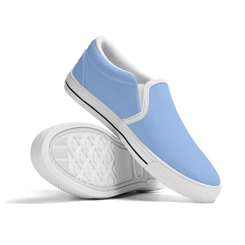 Mens Slip On Shoes - Light Blue - Mr.Shit