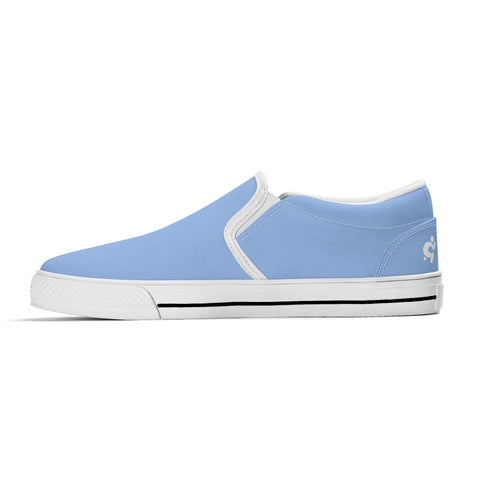 Mens Slip On Shoes - Light Blue - Mr.Shit