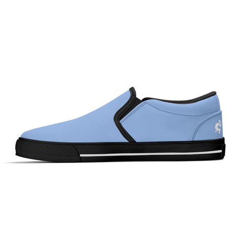 Mens Slip On Shoes - Light Blue - Mr.Shit