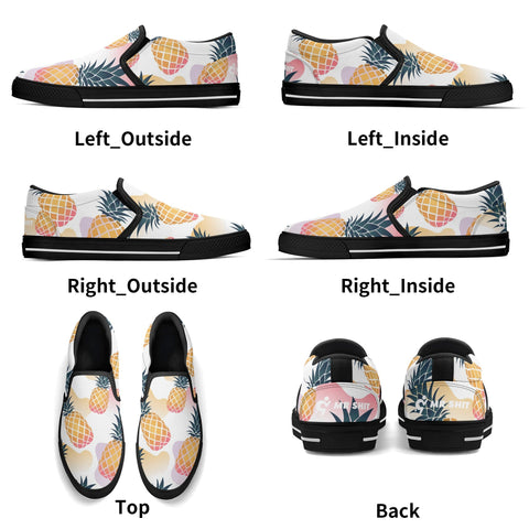 Mens Slip On Shoes - Pineapples - Mr.Shit