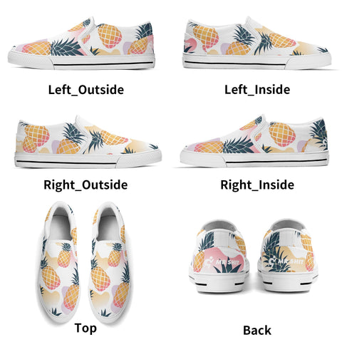 Mens Slip On Shoes - Pineapples - Mr.Shit