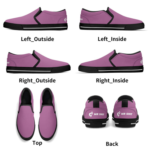 Mens Slip On Shoes - Purple - Mr.Shit