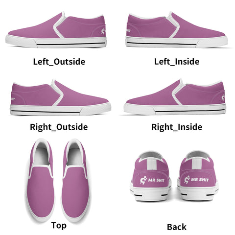 Mens Slip On Shoes - Purple - Mr.Shit