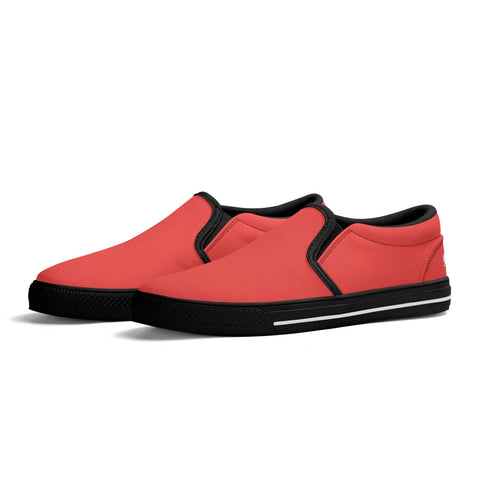 Mens Slip On Shoes - Red - Mr.Shit