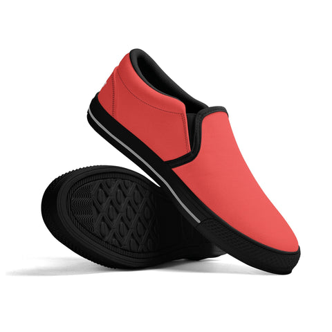 Mens Slip On Shoes - Red - Mr.Shit