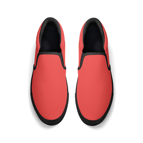 Mens Slip On Shoes - Red - Mr.Shit