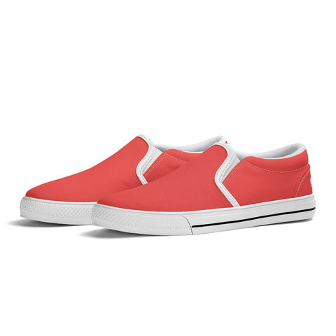 Mens Slip On Shoes - Red - Mr.Shit