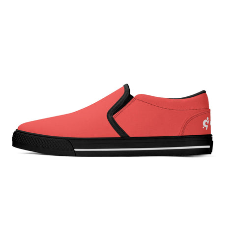 Mens Slip On Shoes - Red - Mr.Shit