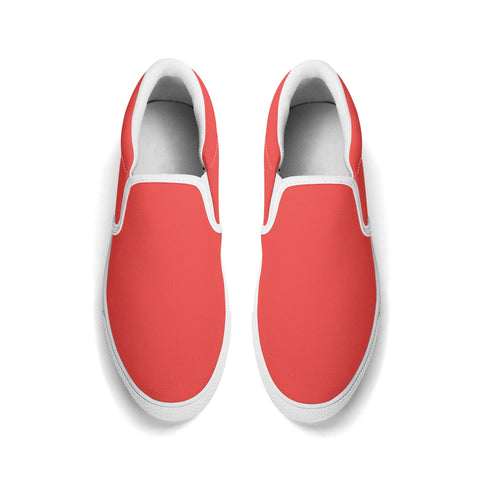 Mens Slip On Shoes - Red - Mr.Shit