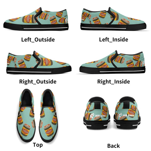 Mens Slip On Shoes - Vegemite - Mr.Shit