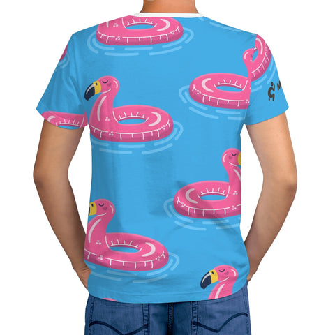 Mens T-shirt - Flamingo Floaties - Mr.Shit