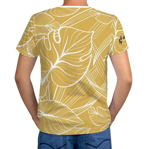 Mens T-shirt - Golden Floral - Mr.Shit