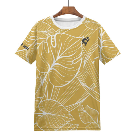 Mens T-shirt - Golden Floral - Mr.Shit