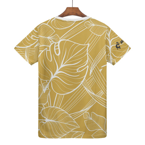 Mens T-shirt - Golden Floral - Mr.Shit