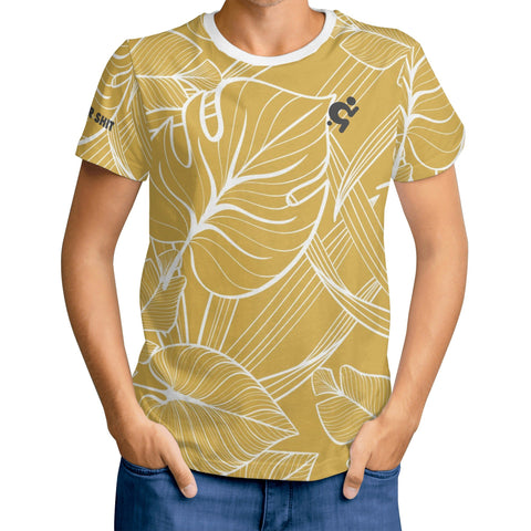 Mens T-shirt - Golden Floral - Mr.Shit