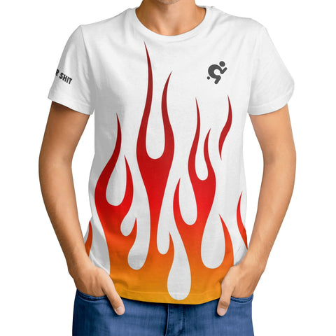 Mr.Shit Mens T-shirt - On Fire Men's T-Shirts $ 25.36