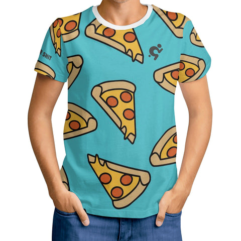 Mr.Shit Mens T-shirt - Pizza Men's T-Shirts $ 25.36