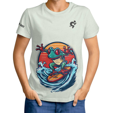 Mens T-shirt - Surfing Frog 2 - Mr.Shit