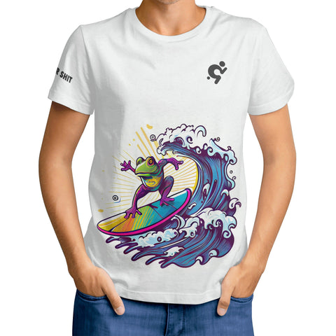 Mens T-shirt - Surfing Frog 3 - Mr.Shit