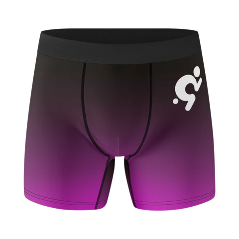 Mens Trunks Underwear - Black and Purple - Mr.Shit