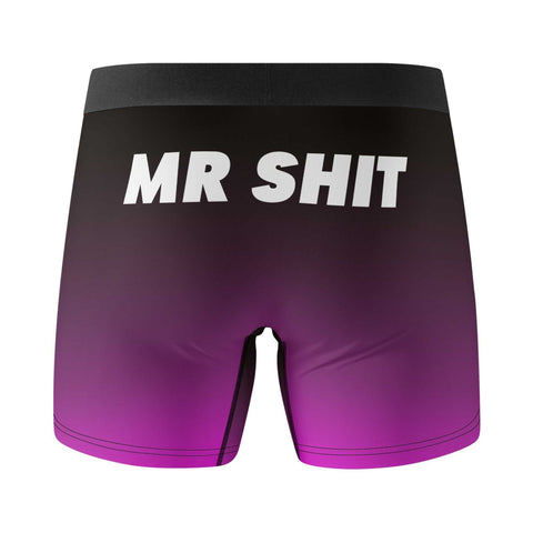 Mens Trunks Underwear - Black and Purple - Mr.Shit